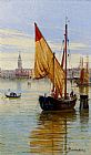 Antonietta Brandeis Canvas Paintings - Barca Da Pesca, Venezia